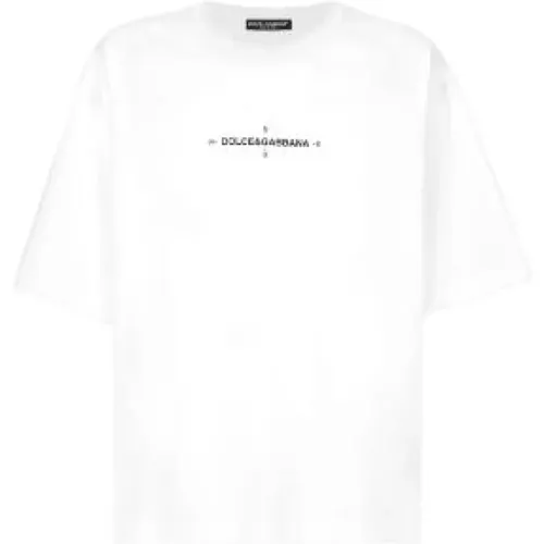 T-shirts and Polos by Dolce Gabbana , male, Sizes: S, M, XL, L - Dolce & Gabbana - Modalova