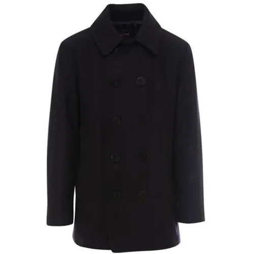 Short Wool Blend Caban Coat , male, Sizes: S - PAUL & SHARK - Modalova