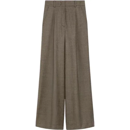 Elegante weite Wollhose , Damen, Größe: S - Max Mara Weekend - Modalova