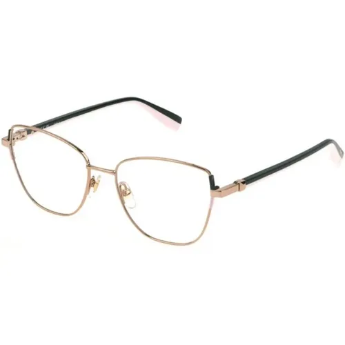 Shiny Copper Gold Sunglasses , unisex, Sizes: 54 MM - Furla - Modalova