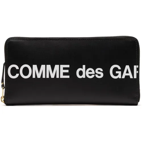 Hochwertige Lederbrieftasche mit Logo-Detail , Damen, Größe: ONE Size - Comme des Garçons - Modalova