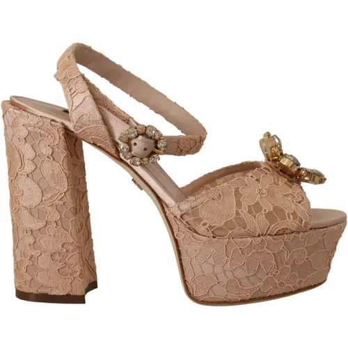 High Heel Sandalen , Damen, Größe: 40 1/2 EU - Dolce & Gabbana - Modalova