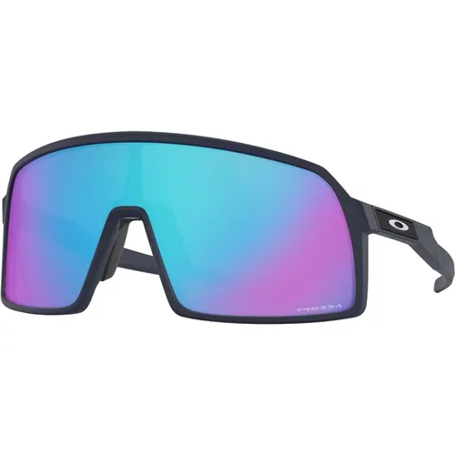 Matte Navy Sonnenbrille mit Prizm Sapphire,Sunglasses,Matte Schwarze Sonnenbrille mit Prizm Road Linse - Oakley - Modalova