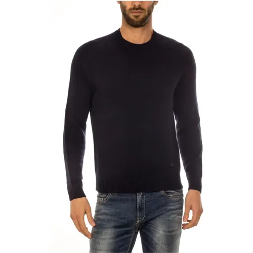 Gemütlicher Strickpullover , Herren, Größe: L - Armani Jeans - Modalova