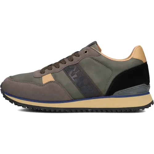 Grüner Low Sneaker Cosmos Leatherlook , Herren, Größe: 41 EU - Napapijri - Modalova