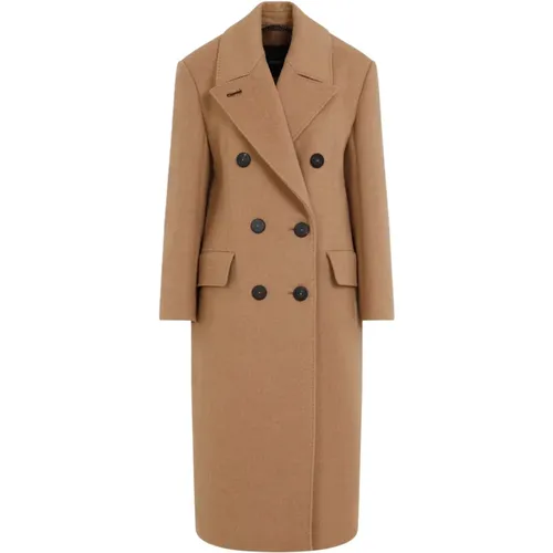 Luxurious Nude Neutrals Winter Coat , female, Sizes: XS, 2XS - Max Mara - Modalova