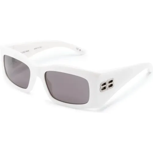 Weiße Sonnenbrille mit Original-Etui - Balenciaga - Modalova