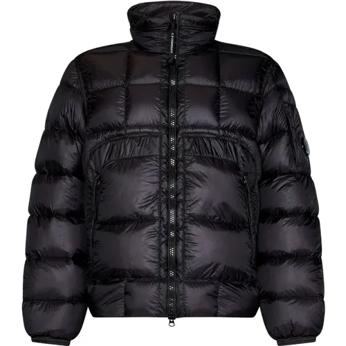 Down Jacket with Lens Detail , male, Sizes: M - C.P. Company - Modalova