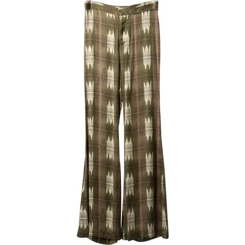 Flair Cut Beach Pants , female, Sizes: S, XS - bazar deluxe - Modalova