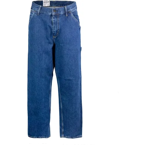 Blaue Arbeitskleidung inspirierte Denim-Jeans , Herren, Größe: W31 - Carhartt WIP - Modalova