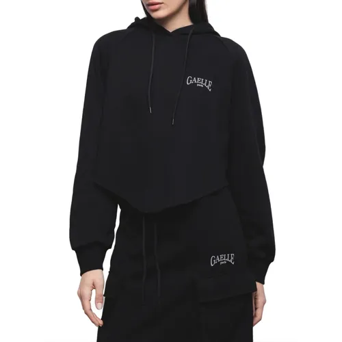 Schwarzer Hoodie Fw24/25 Kollektion , Damen, Größe: S - Gaëlle Paris - Modalova