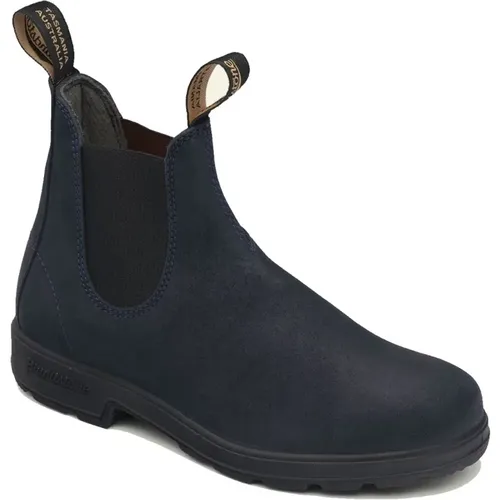Originals 1912 Navy Suede Chelsea Boots , male, Sizes: 11 UK, 10 UK - Blundstone - Modalova