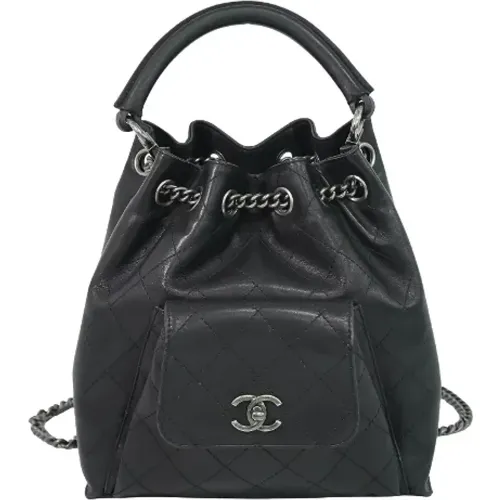 Pre-owned Leather backpacks , female, Sizes: ONE SIZE - Chanel Vintage - Modalova