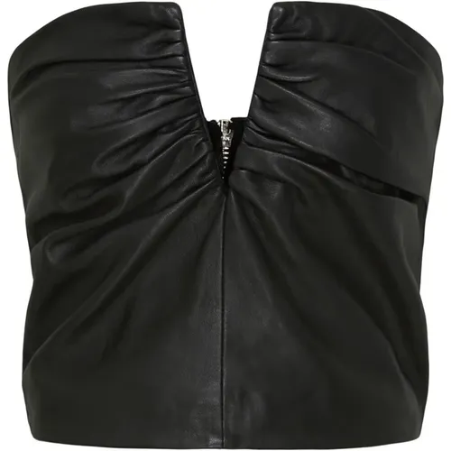 Corset Top with Draped Details , female, Sizes: XL, L, S, M, 2XL, XS - Notyz - Modalova