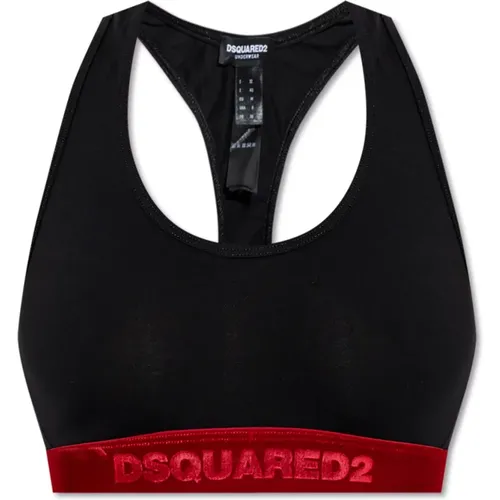 Logo Bra , Damen, Größe: XL - Dsquared2 - Modalova