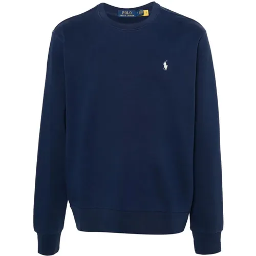 Navy Sweatshirt , Herren, Größe: L - Ralph Lauren - Modalova