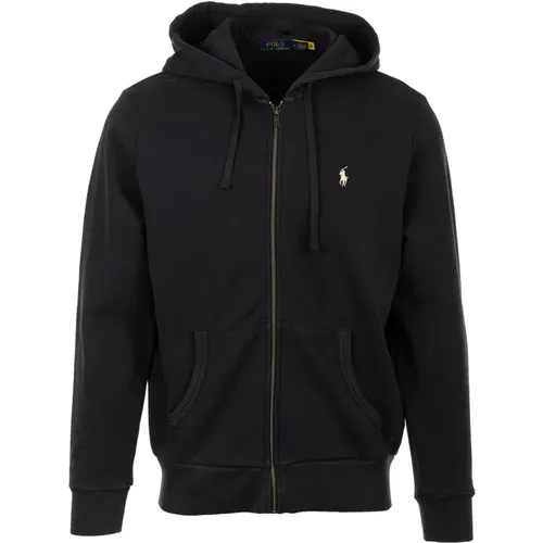 Schwarzer Pullover Hoodie Langarm , Herren, Größe: XL - Ralph Lauren - Modalova