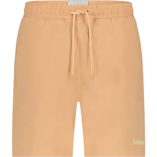 Peach Swimshort Stevie , Herren, Größe: S - Aeden - Modalova