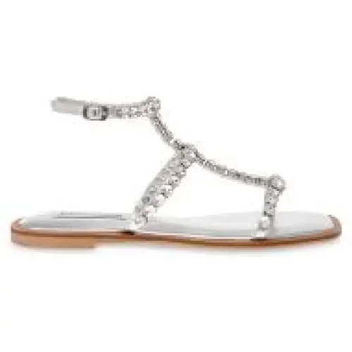 Silver Sandals for Women , female, Sizes: 4 UK, 5 UK, 6 UK, 3 UK, 8 UK - Steve Madden - Modalova