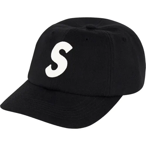 Limitierte Auflage Wolle S Logo Kappe Schwarz - Supreme - Modalova