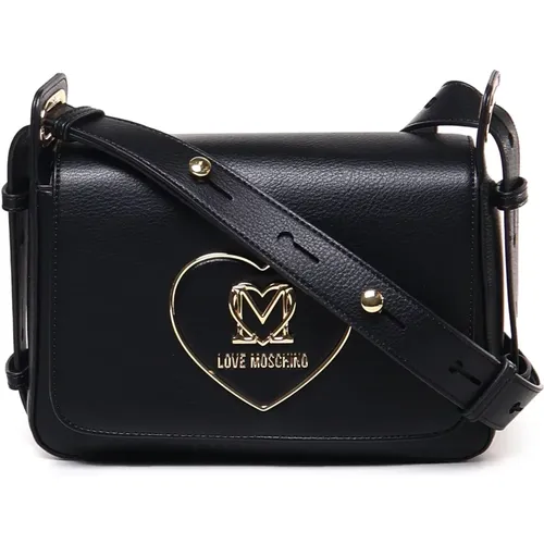 Shoulder Bag with Flap Closure , female, Sizes: ONE SIZE - Love Moschino - Modalova