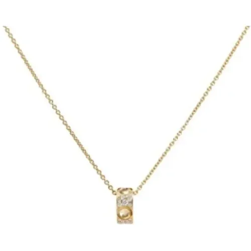 Pre-owned Gold necklaces , female, Sizes: ONE SIZE - Louis Vuitton Vintage - Modalova