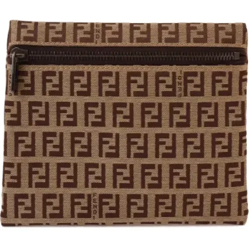 Pre-owned Canvas pouches , female, Sizes: ONE SIZE - Fendi Vintage - Modalova