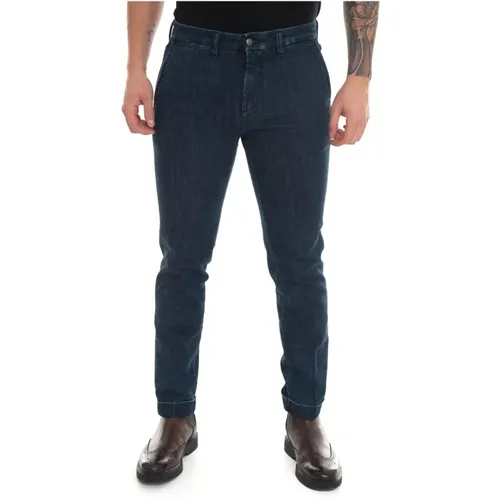 Jeans denim cut chino , male, Sizes: W35, W40 - Fay - Modalova