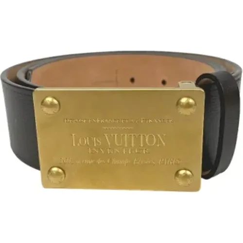 Pre-owned Leather belts , male, Sizes: ONE SIZE - Louis Vuitton Vintage - Modalova