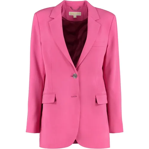 Klassischer Blazer mit Reverskragen , Damen, Größe: S - Michael Kors - Modalova