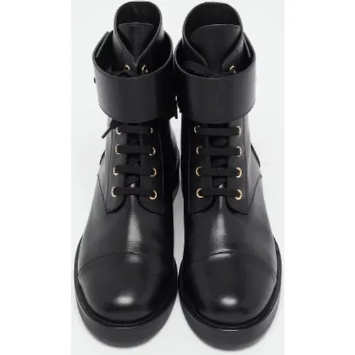 Pre-owned Leather boots , female, Sizes: 7 UK - Louis Vuitton Vintage - Modalova