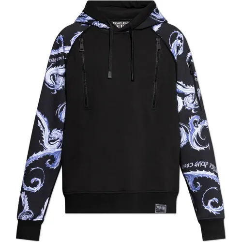 Kapuzenpullover , Herren, Größe: L - Versace Jeans Couture - Modalova