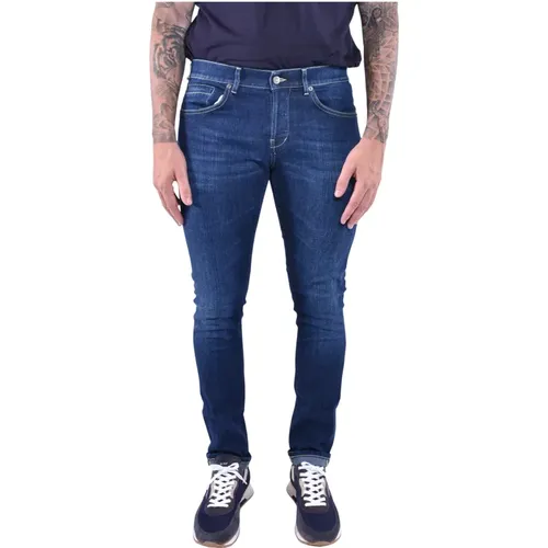 Skinny Fit Low Waist Jeans , Herren, Größe: W34 - Dondup - Modalova