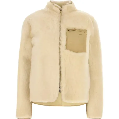 Shearling Jacke in Sand Jil Sander - Jil Sander - Modalova