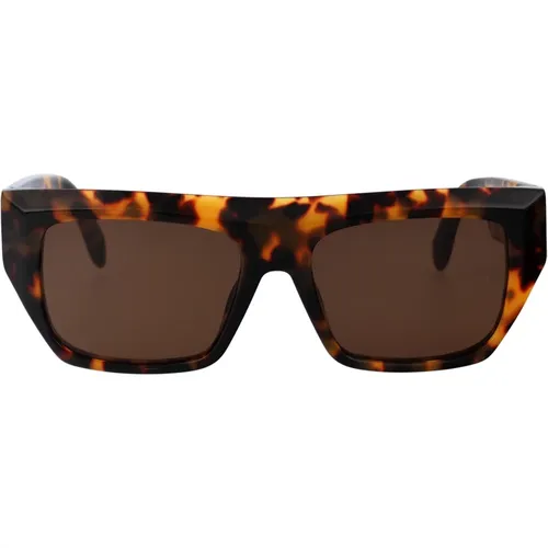 Stylish Sunglasses with Niland Design , female, Sizes: 54 MM - Palm Angels - Modalova