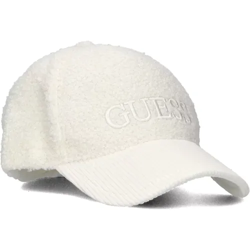 Weiße Baseball Cap für Frauen , Damen, Größe: ONE Size - Guess - Modalova