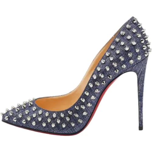 Pre-owned Fabric heels , female, Sizes: 5 UK - Christian Louboutin Pre-owned - Modalova