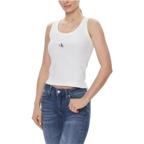 Ärmellose Oberteile , Damen, Größe: XL - Calvin Klein Jeans - Modalova