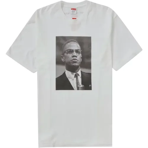 Malcolm X Grafik T-Shirt Limited Edition , Herren, Größe: L - Supreme - Modalova