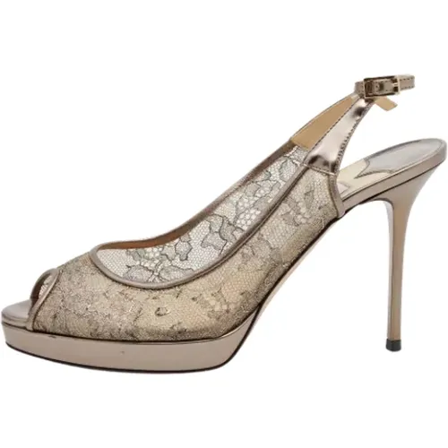 Pre-owned Lace heels , female, Sizes: 4 UK - Jimmy Choo Pre-owned - Modalova