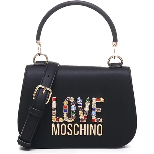 Gemstone Logo Bag , female, Sizes: ONE SIZE - Love Moschino - Modalova
