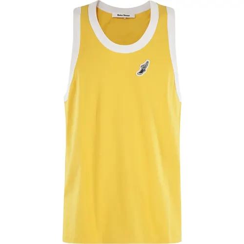 Tank Top in Modern Style , male, Sizes: S - Wales Bonner - Modalova