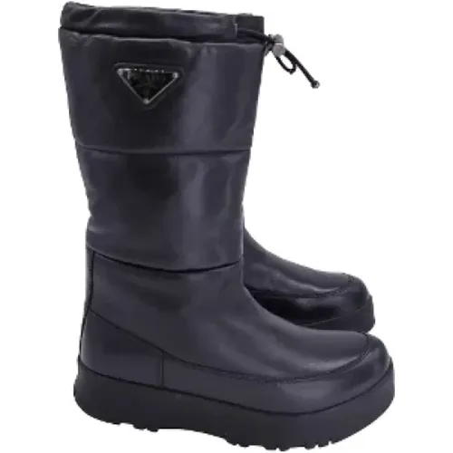 Pre-owned Leather boots , female, Sizes: 5 UK - Prada Vintage - Modalova