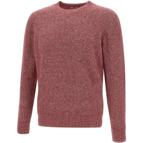 Bordeaux Wool Sweater Crew Neck , male, Sizes: 2XL, S - Kangra - Modalova