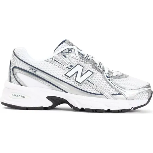 White Blue 740 Sneakers , female, Sizes: 4 UK, 10 UK, 4 1/2 UK, 1 1/2 UK, 3 UK, 3 1/2 UK, 1 UK, 5 UK - New Balance - Modalova