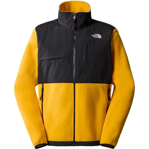 Summit Gold/Nero Zip Sweater for Men , male, Sizes: M - The North Face - Modalova