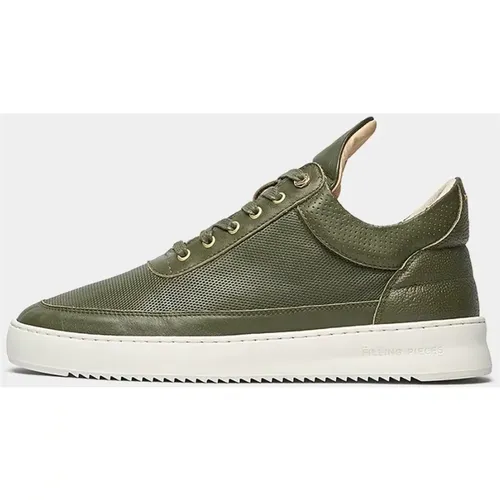 Grüne Low Top Sneakers , Herren, Größe: 43 EU - Filling Pieces - Modalova