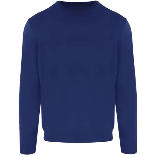 Blauer Wollrollkragenpullover Herren - Malo - Modalova