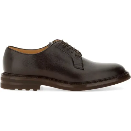 Braune Formelle Derby Schuhe - BRUNELLO CUCINELLI - Modalova