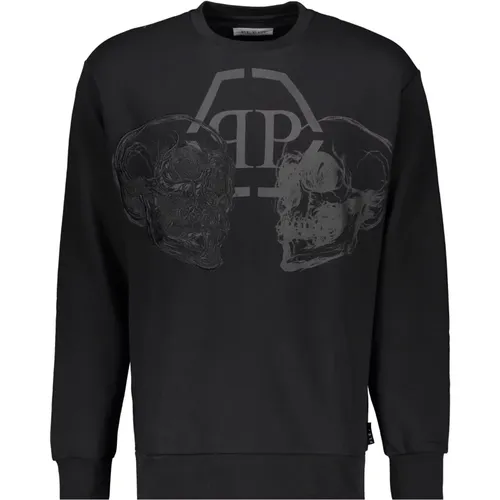 Bestickter Print Sweatshirt , Herren, Größe: 3XL - Philipp Plein - Modalova